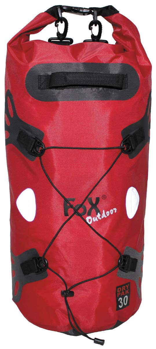 MFH Dry Pak 30 torba wodoodporna, 65 x 25 cm, kolor czerwony