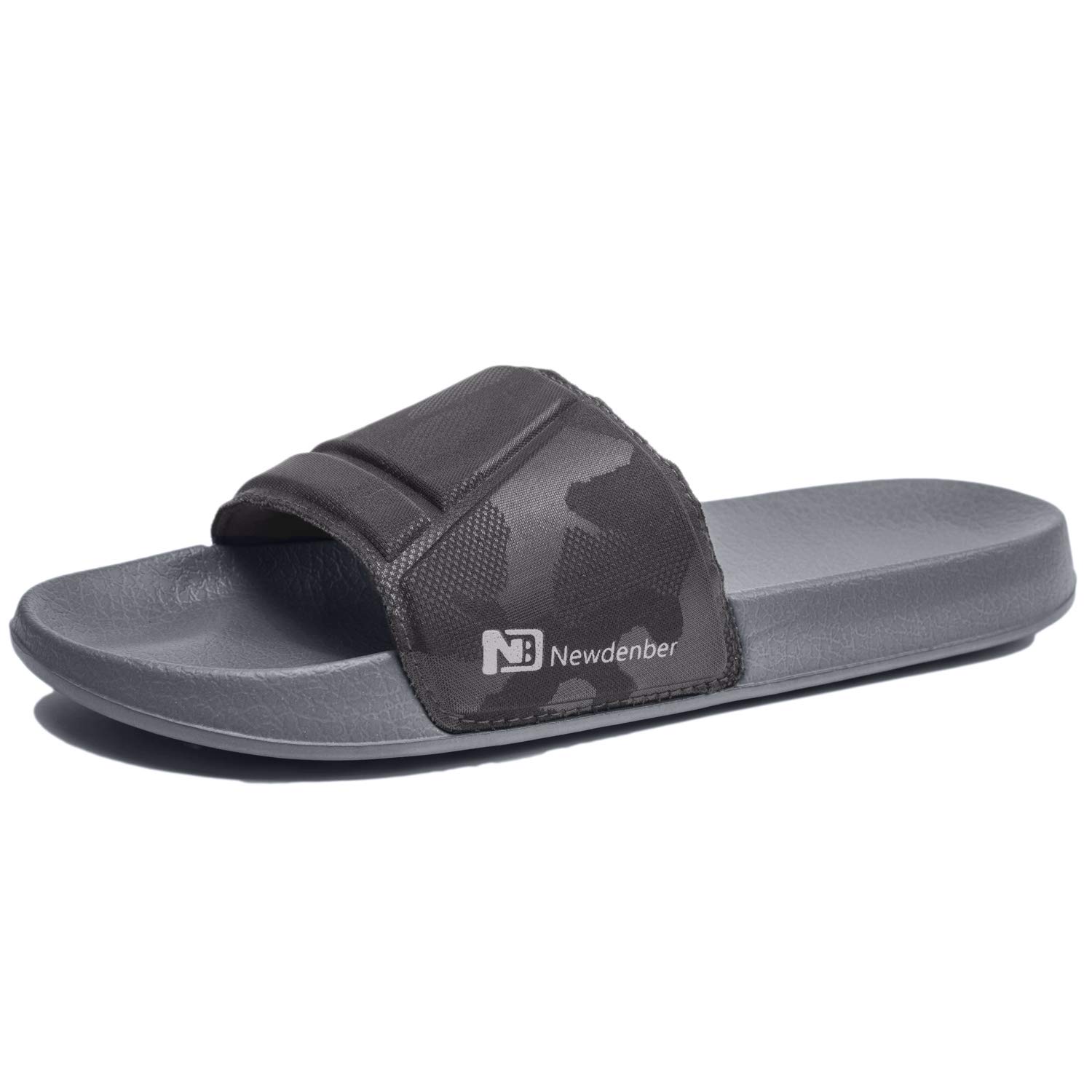 NewDenBer Flip Flops Men's Women's Rubber Toe Separator Beach Pool Sandals