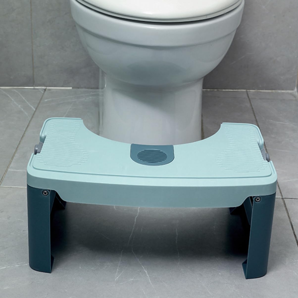 BUTIFULSIC Bathroom Footstool Folding Stool for Adults Non-Slip Base Multi-use Stool for Home Travel