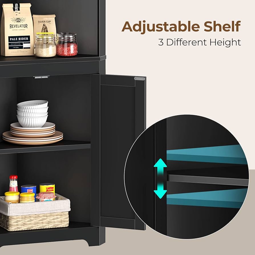 イタリア製 コーナーキャビネット ライト付 飾り棚 Amazon｜Rolanstar コーナーシェルフ LEDライト付き ブラック 5