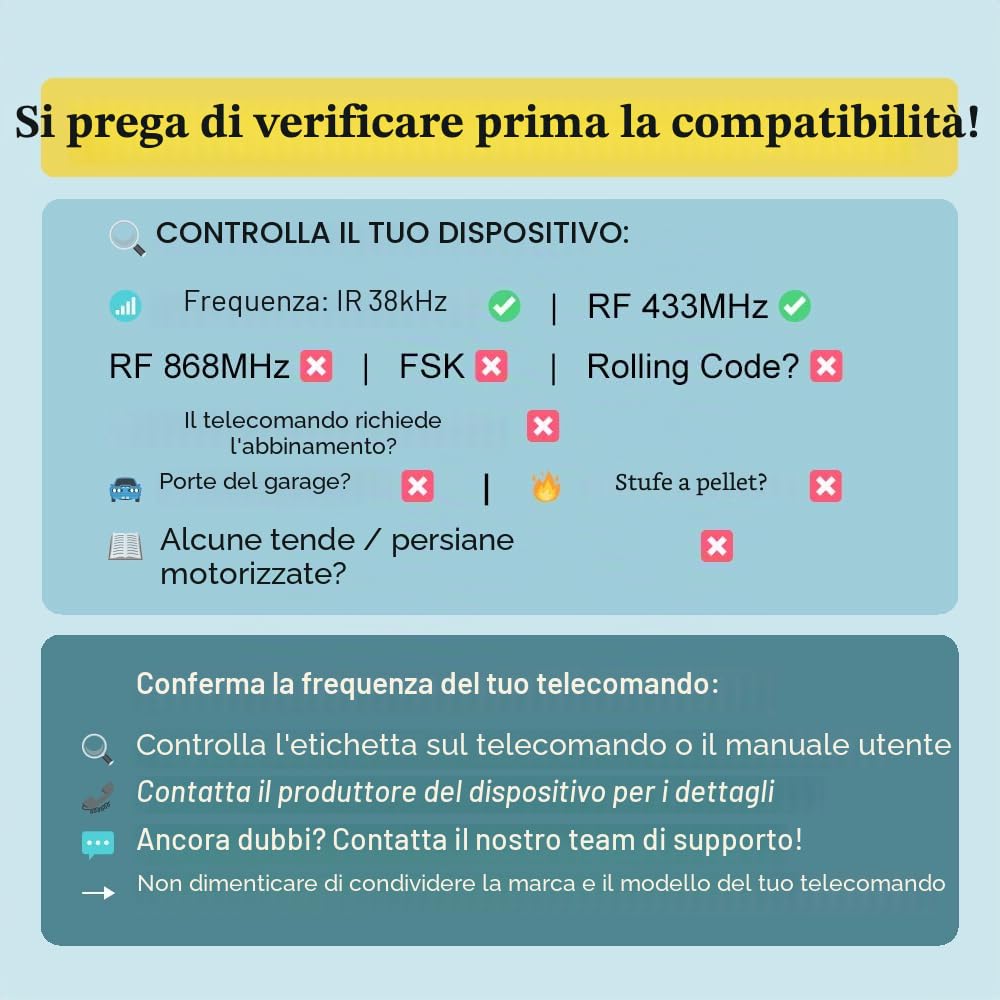 BroadLink RM4 pro - Telecomando universale IR e RF 433MHz, apprendimento codici, TV, AC, motori per tende, supporta Alexa