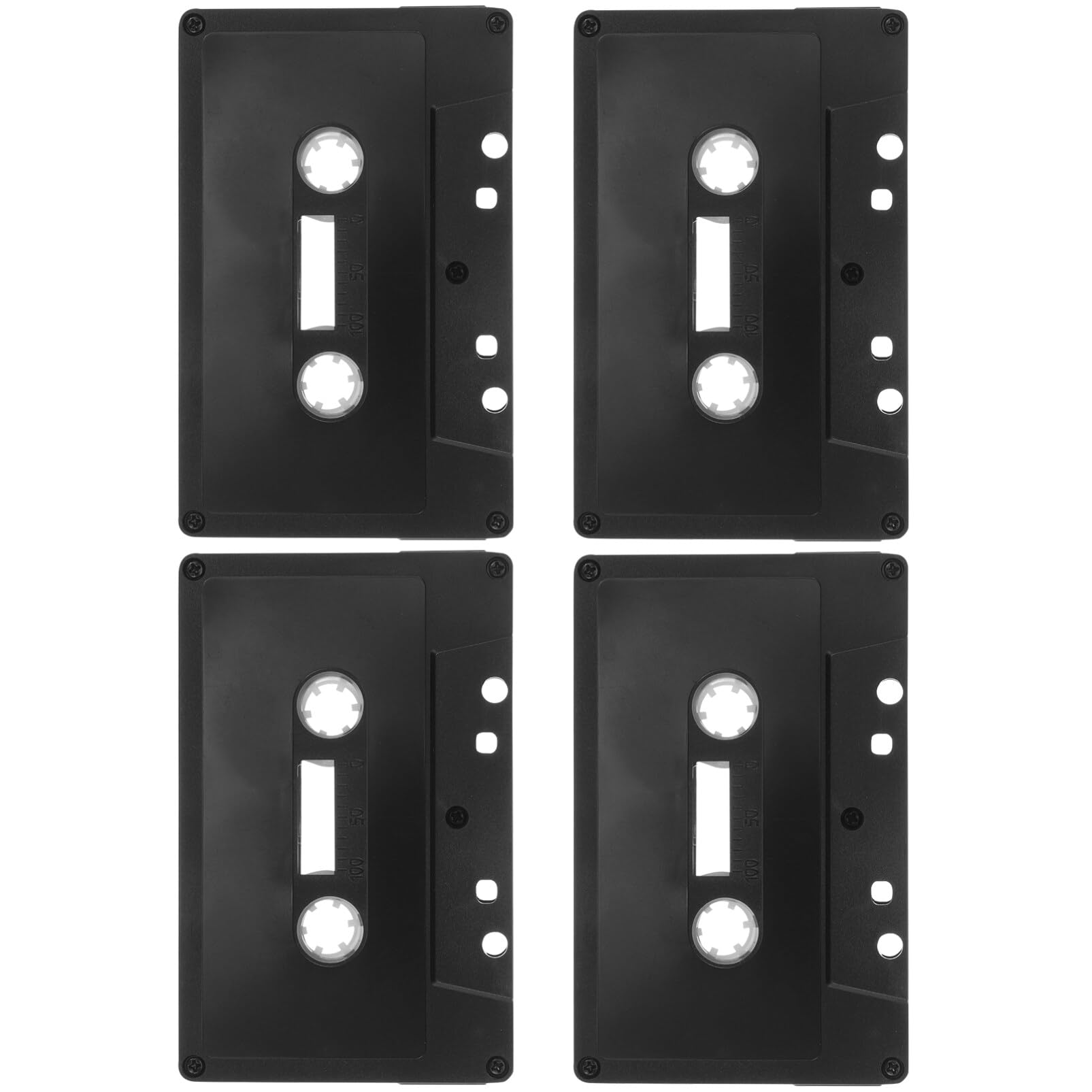 Amazon.co.jp: Zerodeko カセット テープ 空白 4本 黒 マット仕上げ