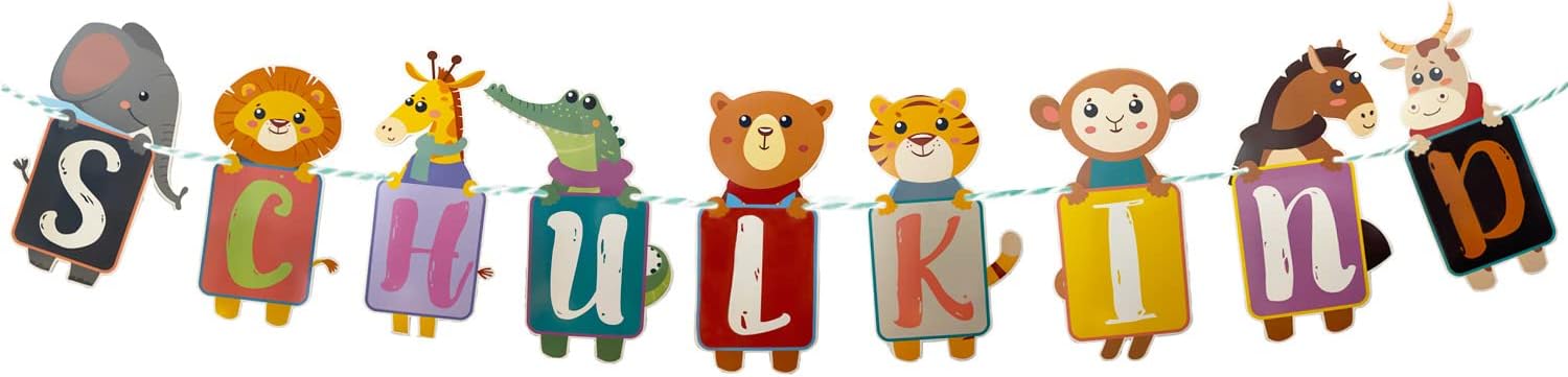 Einschulung Fotogirlande - 11-teiliges Banner Set Aus Kraftpapier Für Schulstart