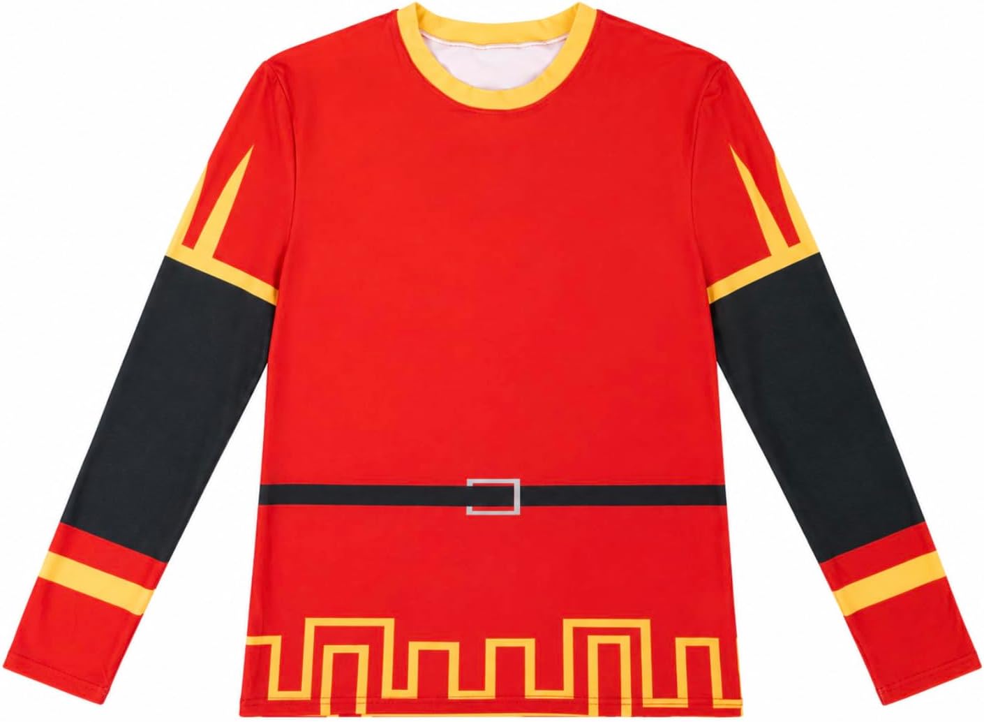 Red Royal Style Shirt for Mens Adult Cosplay Halloween Costume