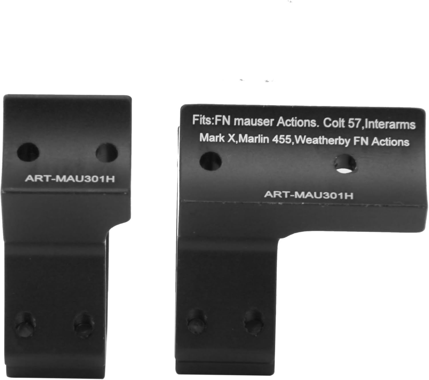 CCOP USA 30mm Integral Scope Rings for Marlin 455 & Weatherby FN Mauser Aluminum Low/Mid/High Profile ART-MAU301