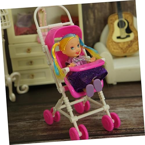 Miniatura 6 de FELTECHELECTR Cochecito mini casa de muñecas, casas de muñecas, juguetes de juguete, adorno de coche, accesorios para decoración de casa de muñecas,