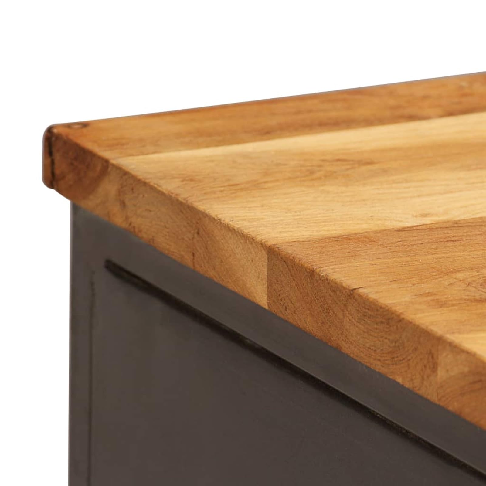 ShGaxin Bufet z drewna tekowego z recyklingu i stal 65 x 30 x 70 cm, szafka z szufladą, Cama Nido Con Cajones, komody biurowe158