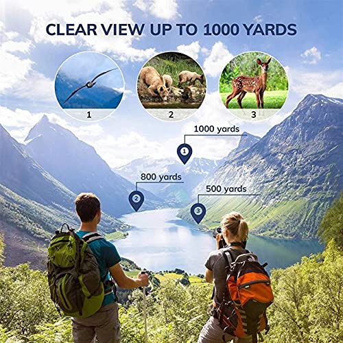 Telescopio monocular 16X52 compacto e impermeable con doble enfoque para senderismo 4