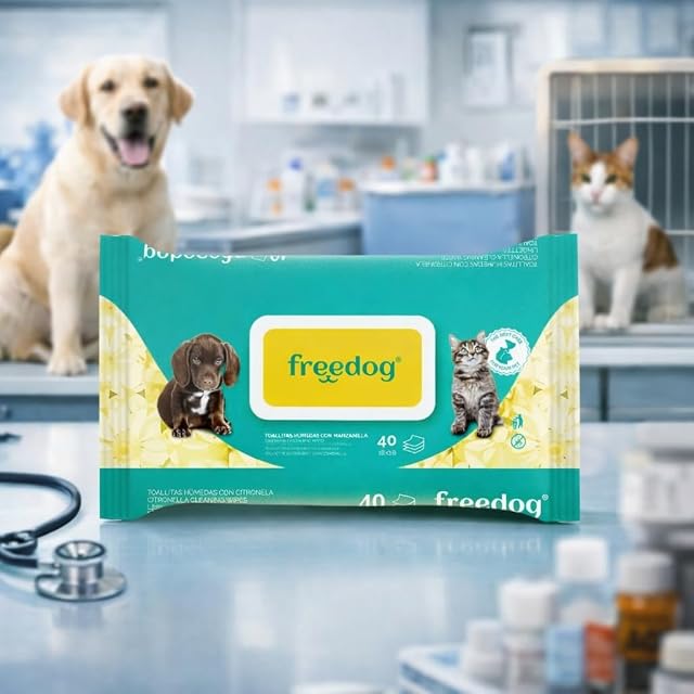 Foto 2 de 7 de Freedog Pack 4 Toallitas Humedas Manzanilla - Toallitas - Toallitas Perro
