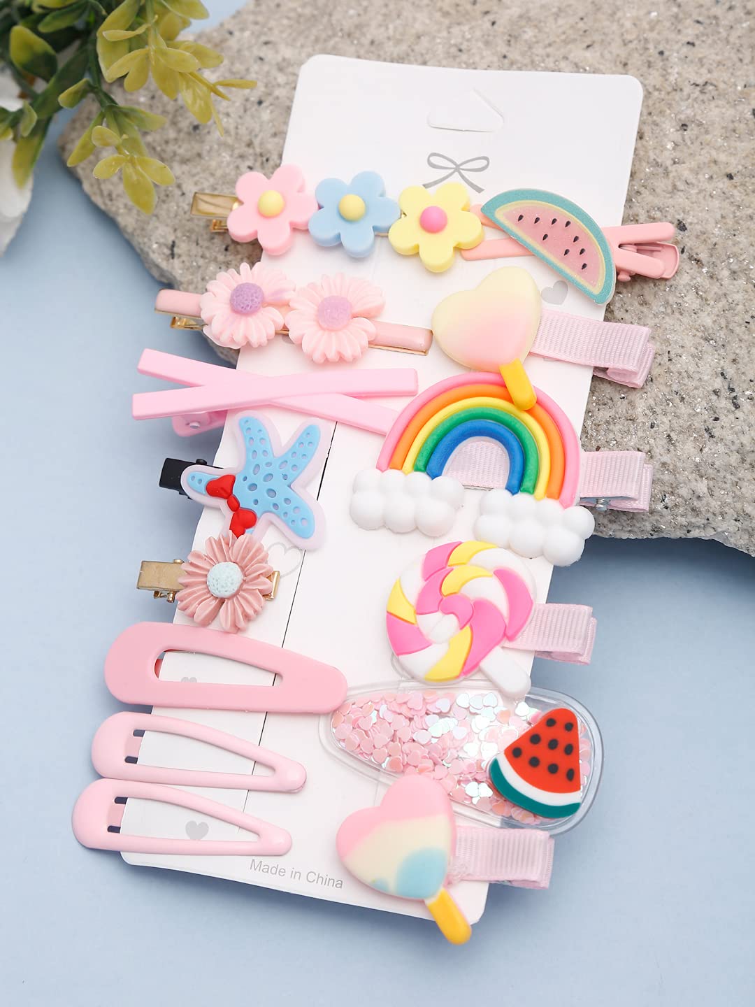 Women's Hair Pins & Clips Combo, Multi-Color Set