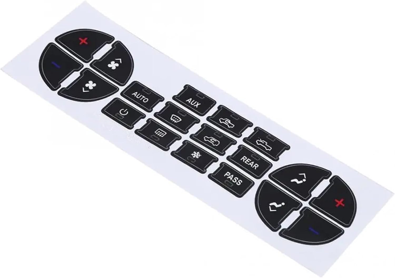 Car Air Conditioning Dash Button Sticker for Buick Enclave 2009 2010 2011 2012,Radio Dash Buttons Decal Replacement Stickers Auto Interior Accessories