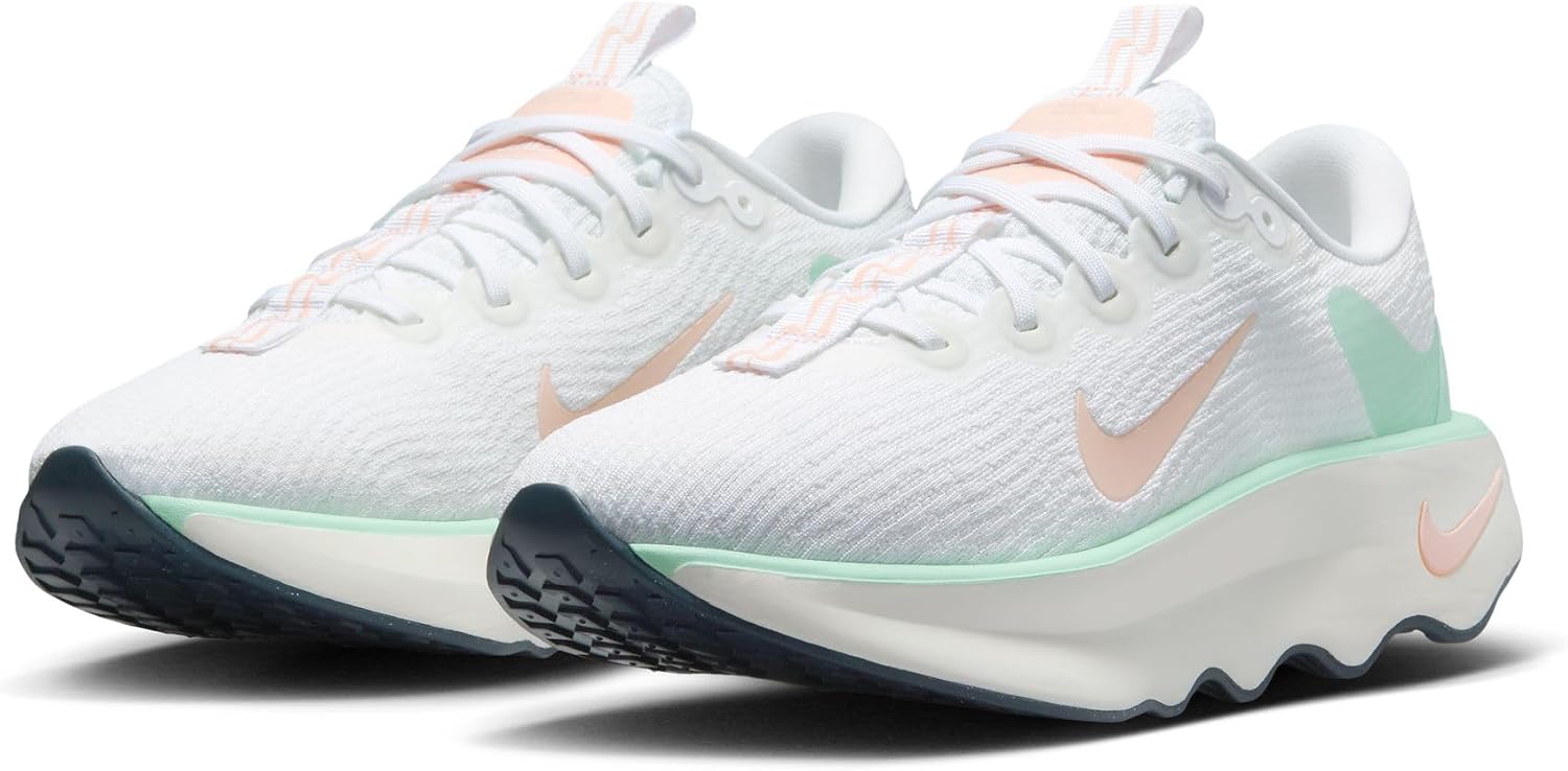 Nike Motiva Women's Walking Shoes (HQ3506-100, White/Mint Foam/Sail/Sunset Tint) image 5