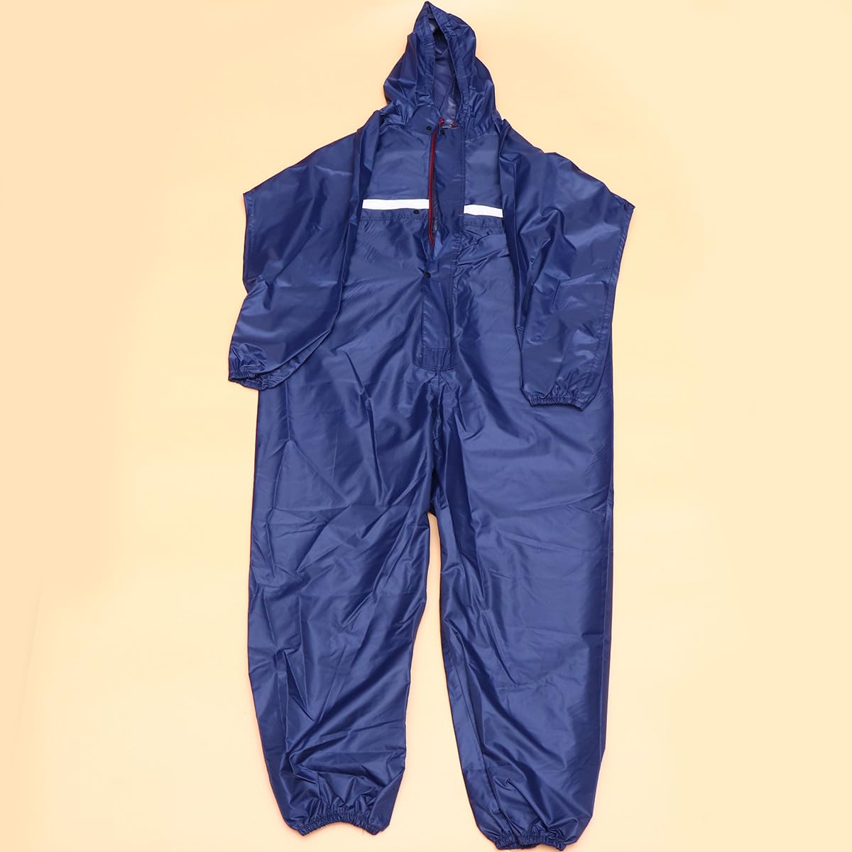 Alasum Combinaison de Pluie Anti-statique Bleue avec Capuche, Vêtement de Travail Professionnel en Tissu, Taille 3xl-185, Imperméable et Polyvalente pour Usage Industriel