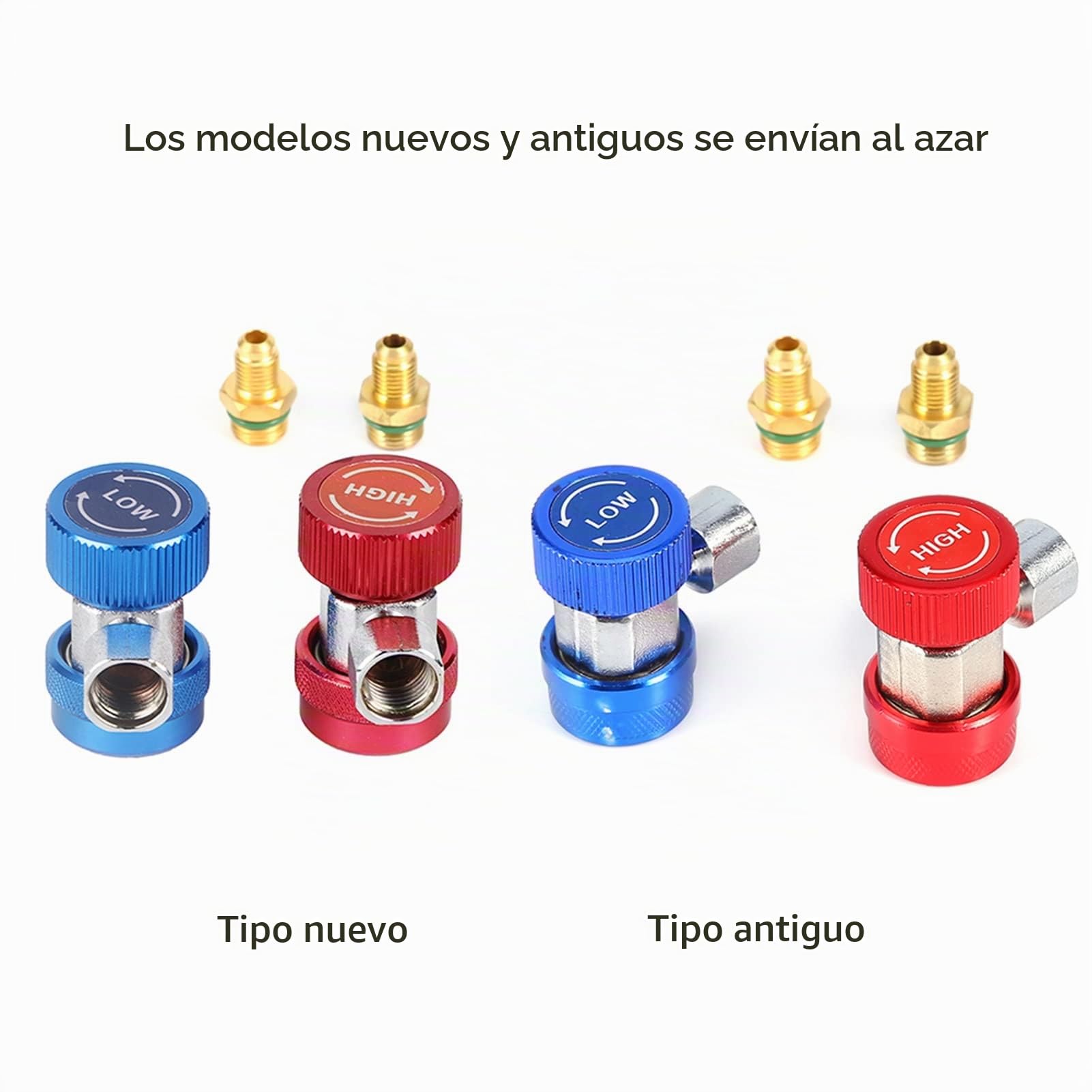 2x R134A AC Condición Acoplador Rápido Conector Alto Bajo A Introducción del Producto Conector Rápido de Gas R 134a Conectores de CA Iautomotive R134A A R134A+gas+12kg Grifo