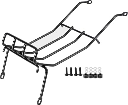 Mad Hornets Center Rack Luggage Carrier Fit for Honda C125 Super Cub 125 19-23 Bright Black