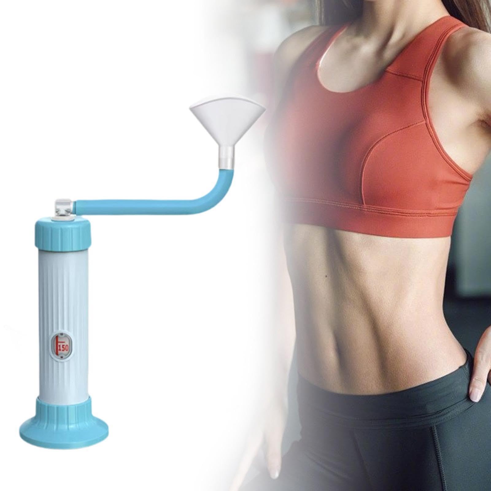 Breathing Exercise Device Home Gym Adjustable Lightweight Breathing Dumbbell Blue-image-49
