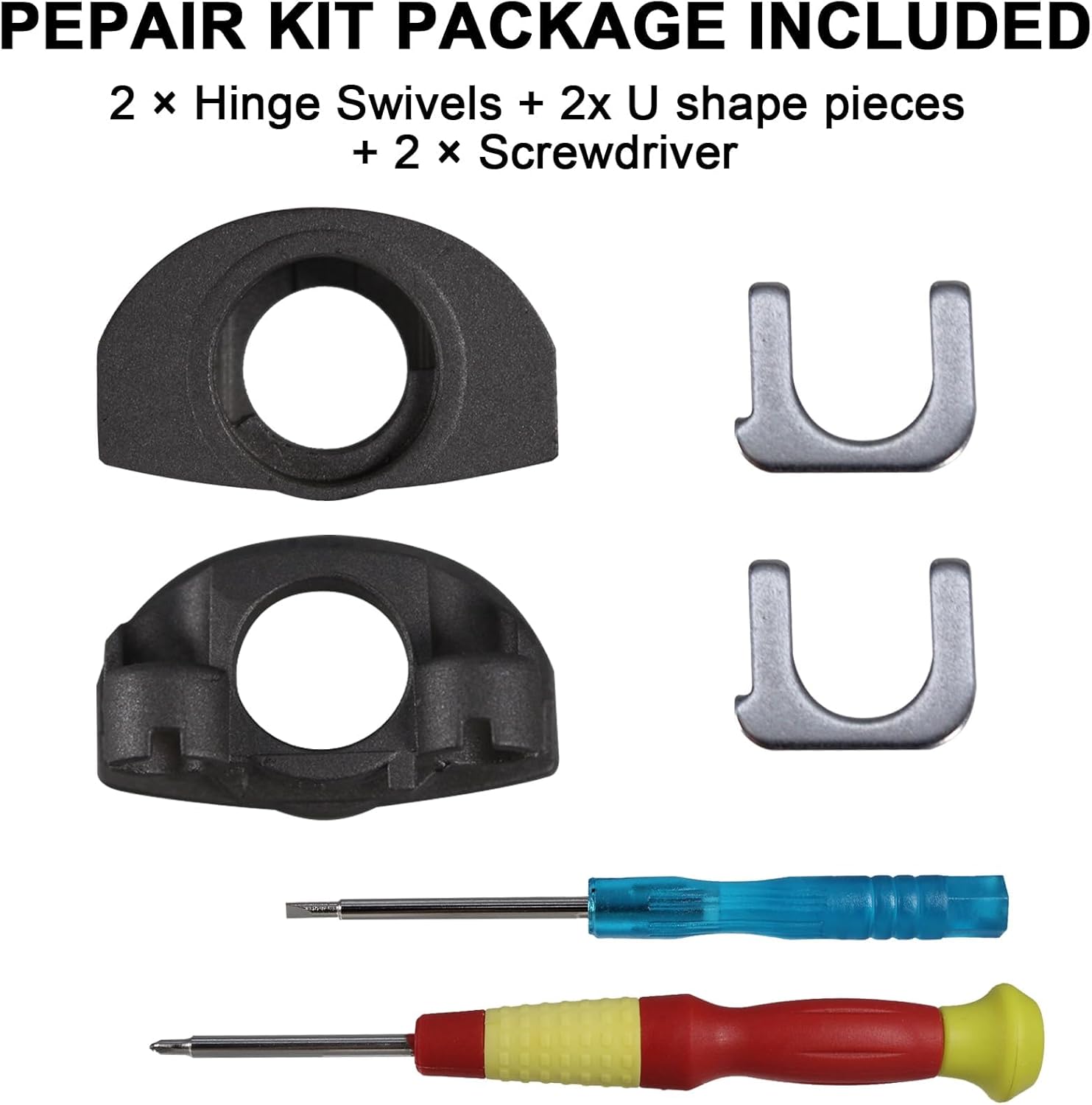 Adhiper WH-1000XM4 Hinge Swivels + U Shaped Metal Hinge Lock Grove Replacement for Sony WH-1000XM4 Headphone,Replacement Parts Accessories Hinge Spins(Black) - Image 6