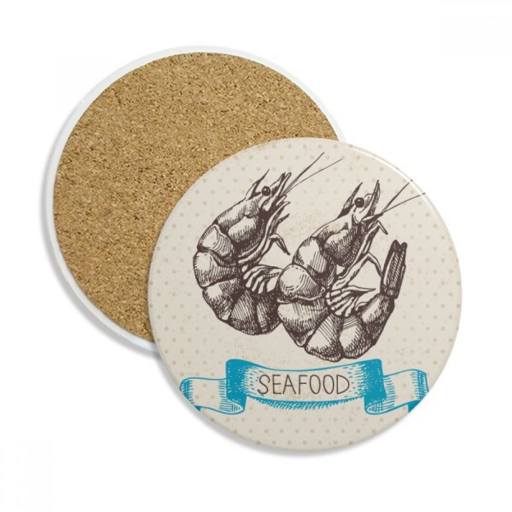 Coaster en céramique crevettes marine parfait pour vos apéritifs d'été