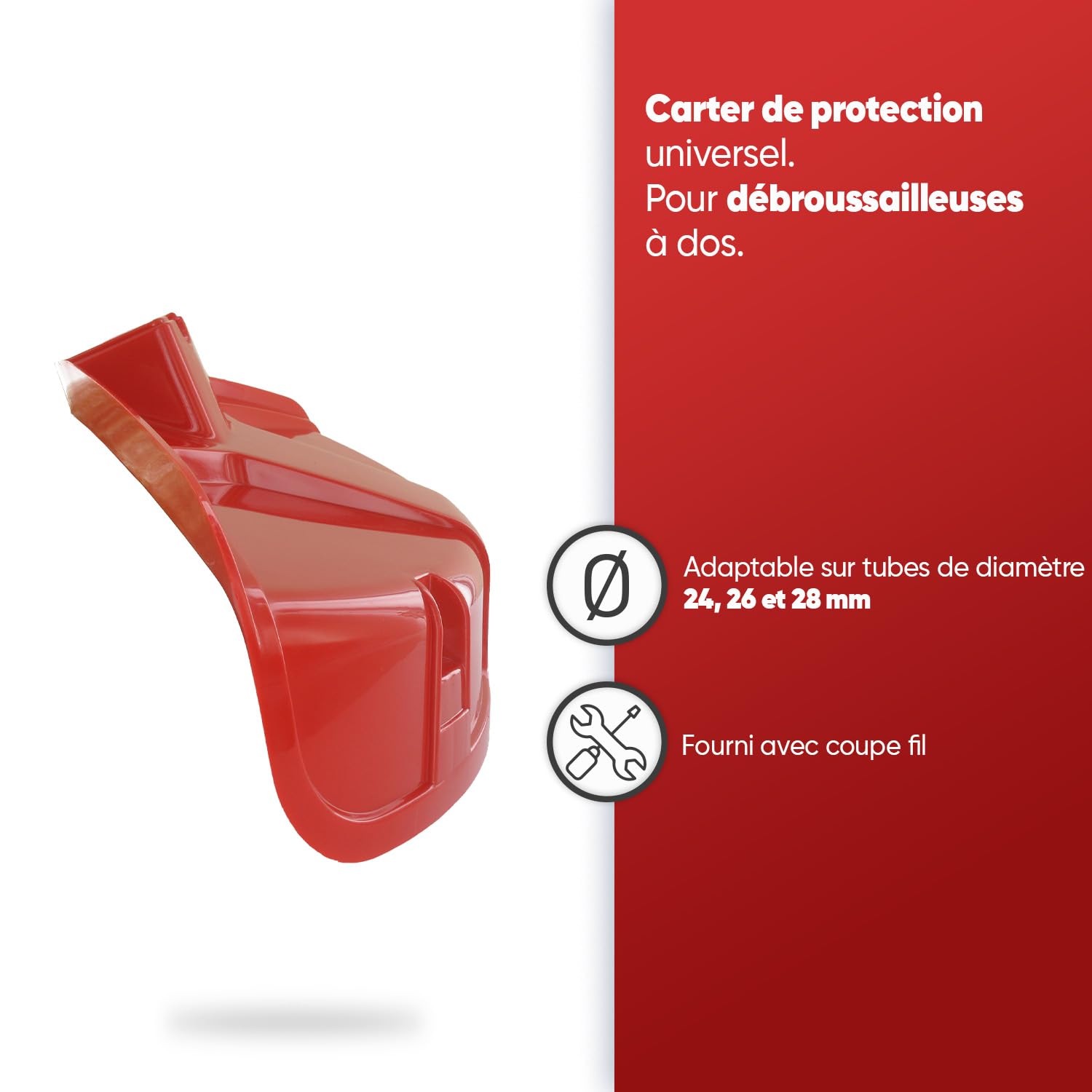 Carter De Protection Greenstar Pour Débroussailleuse - Modèle F421, Diamètre Tube 26-28 Mm