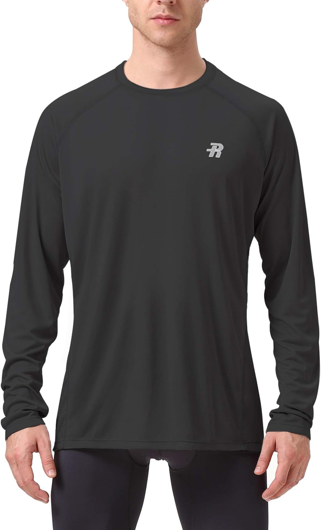Runhit Long Sleeve Sun UV T-Shirt Mens Workout Running Fishing Gym Shirt