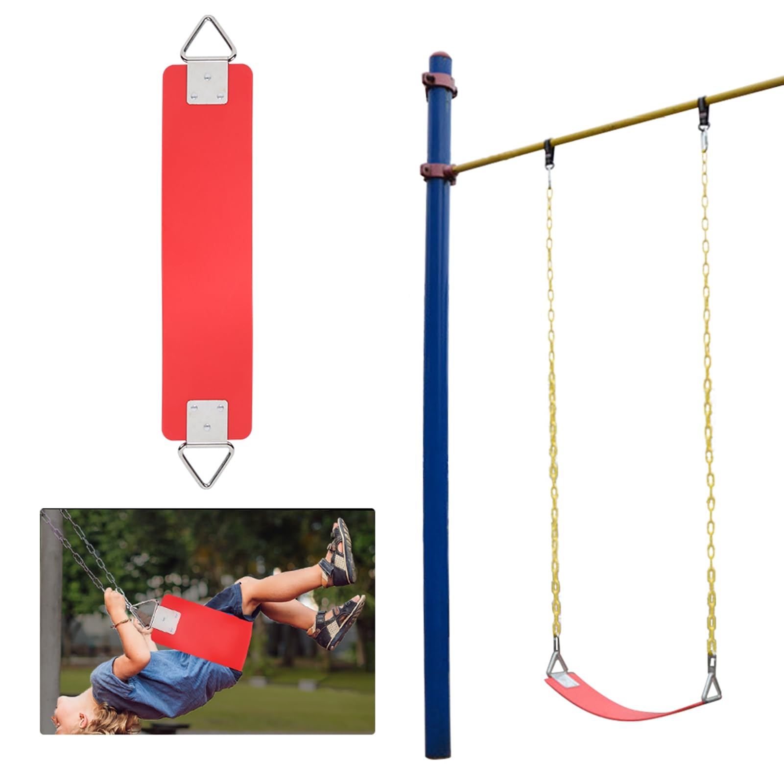 Columpio para Niños, Asiento de Columpio Suave de EVA con Diseño Antideslizante para Actividades Al Aire en el Jardín y el Patio de Juegos