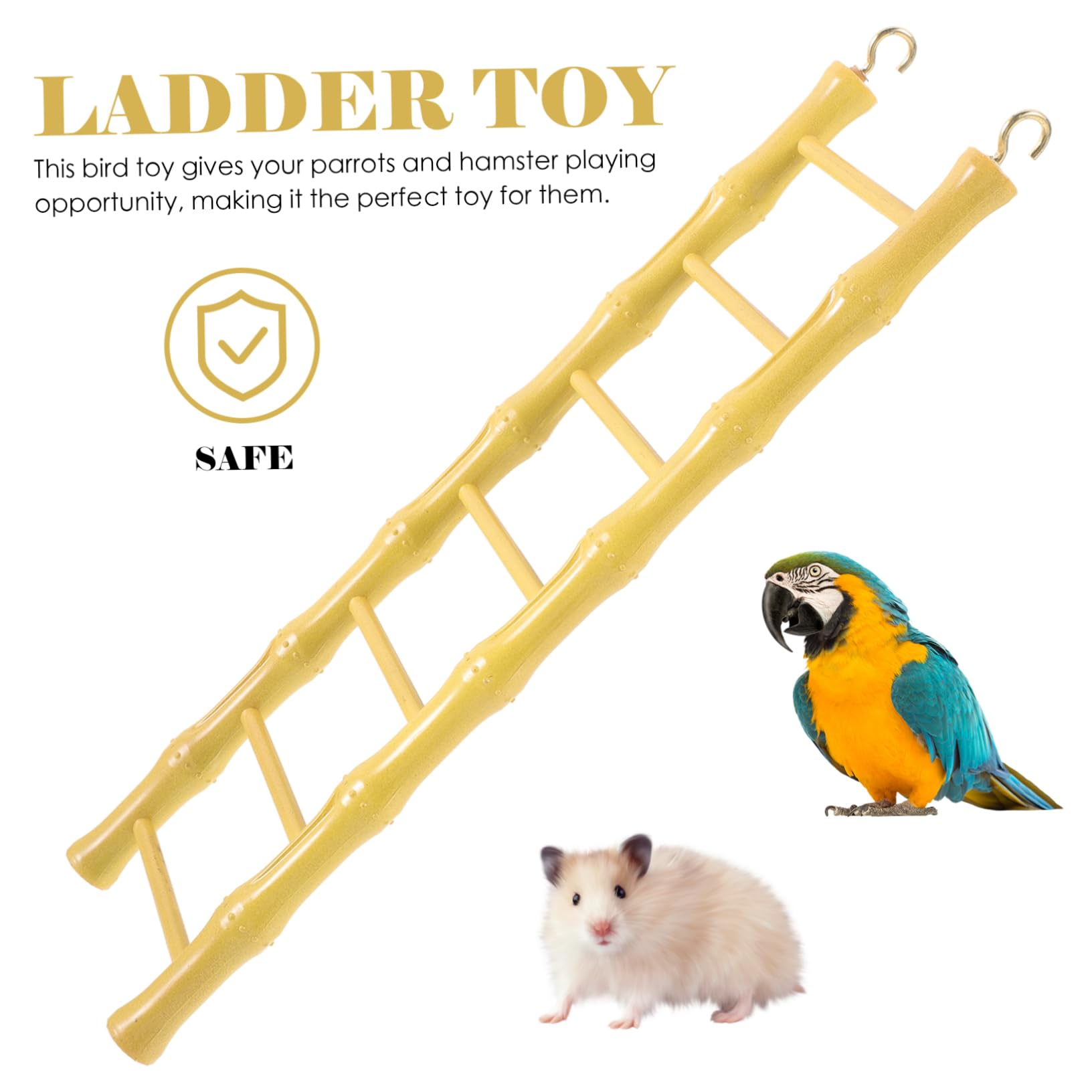 COLLBATH Lot De 4 Échelles pour Hamsters Jouets pour Oiseaux Échelle Descalade pour Cage À Hamster