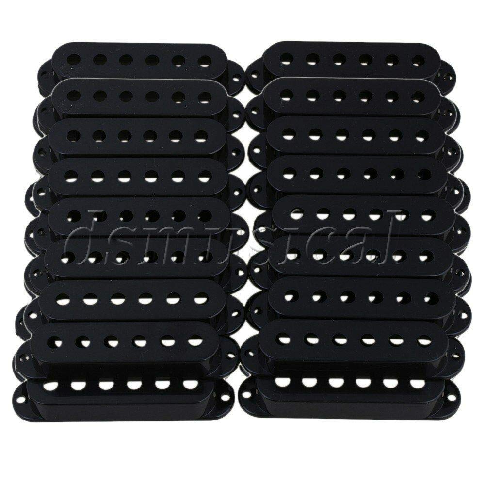 Guitar Parts 50PCS Black Plastic Single Coil Pickup Covers Electric Guitar Parts 50/52/52mm