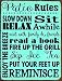 Homebody Accents Patio Rules Turquoise Metal Sign, Outdoor Living, Patio Décor