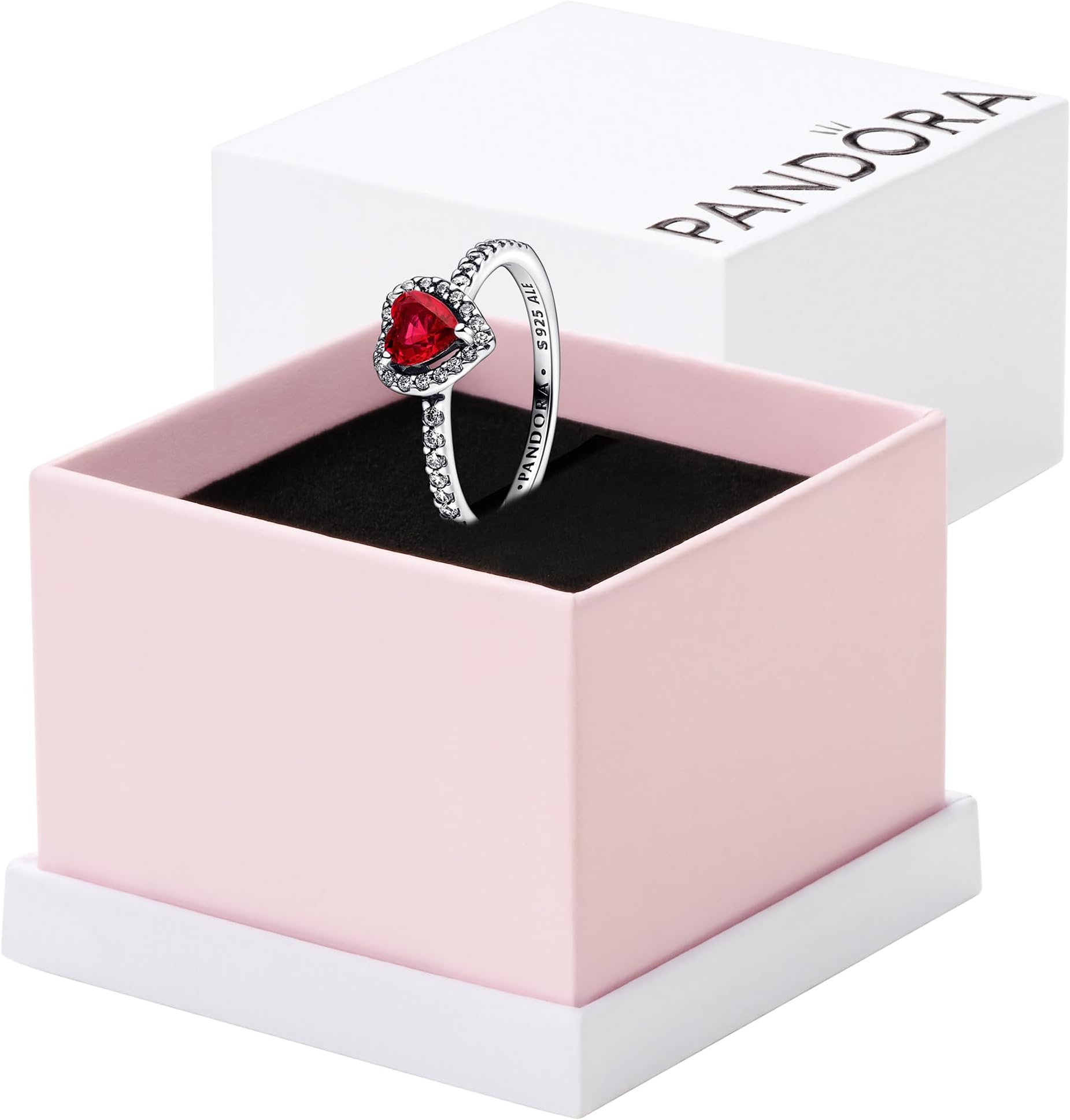 Elevated Red Heart Ring - With Gift Box