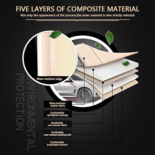Miniatura 5 de Funda de asiento de auto para Mercedes-Benz GLA 250 2017-2024, funda de asiento deportivo impermeable y resistente al desgaste, protector de asiento