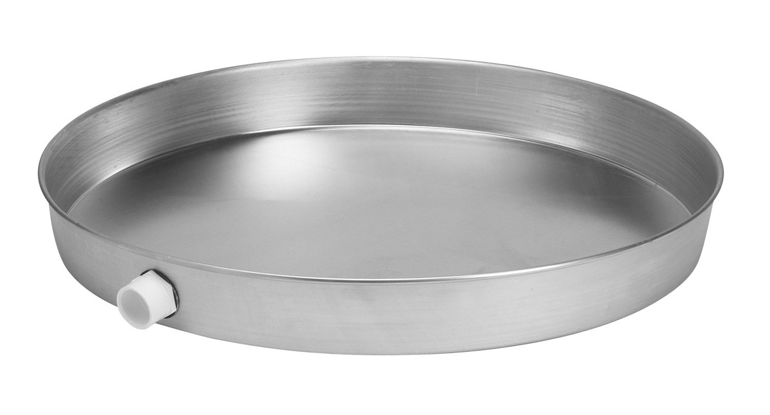 Oatey 34187 Aluminum Water Heater Pan Bagged with 1Inch PVC Fitting 26