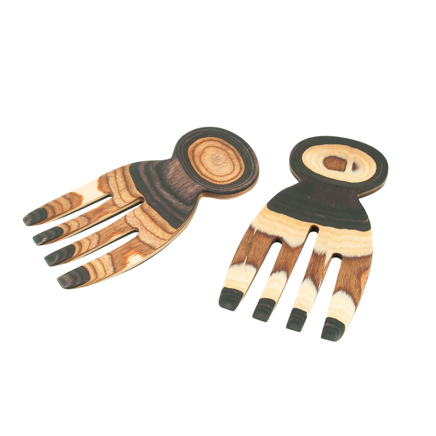 Island Bamboo Pakkawood Salad Hands, Natural