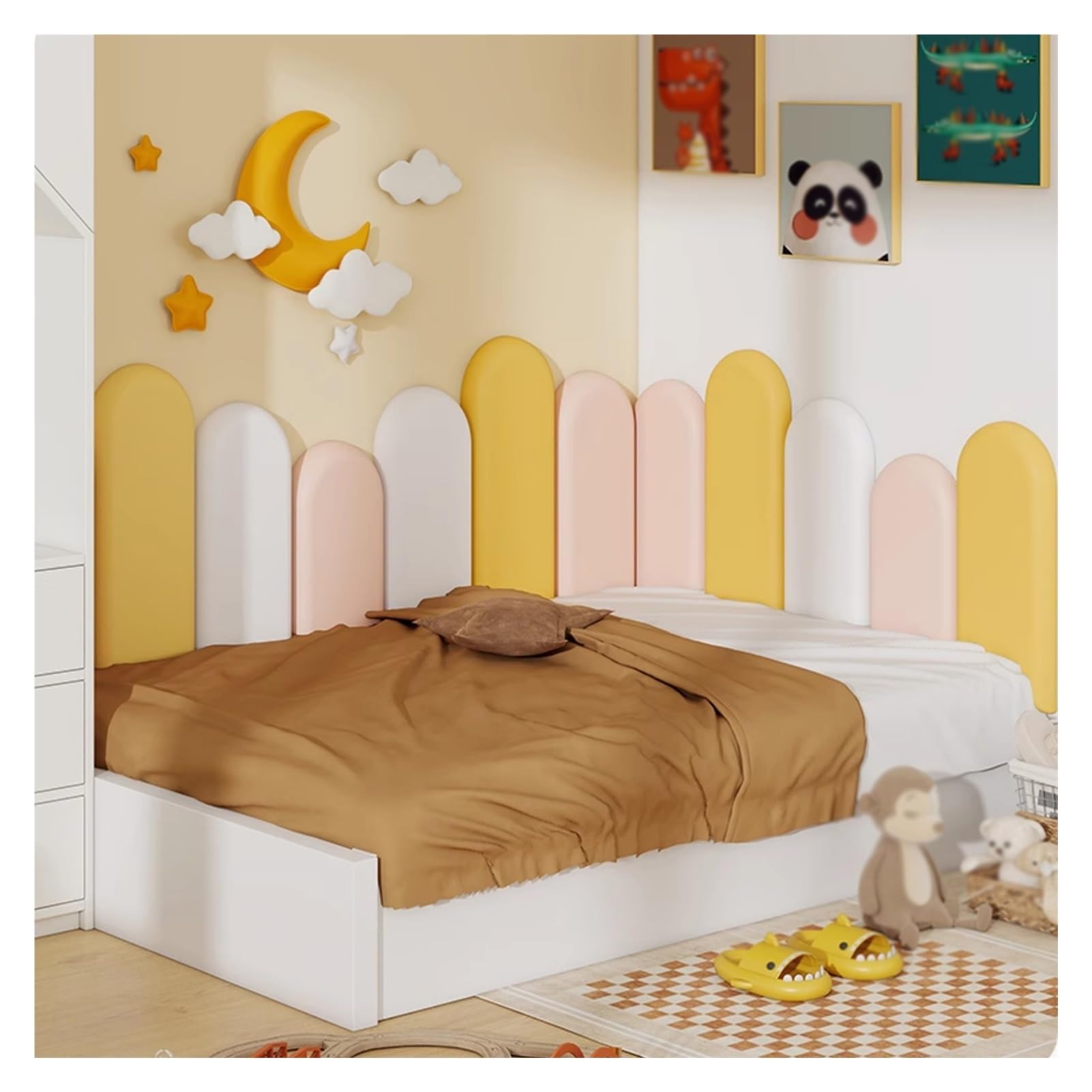 Coussin mural anti-collision pour sécuriser le lit bébé et protéger des chocs contre le mur