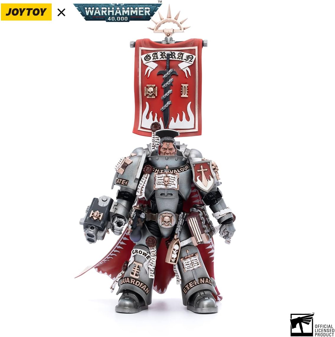 LEBOO JOYTOY Warhammer 40K 1/18 Action Figure Grey Knights Castellan Crowe Warrior Joy Toy Models