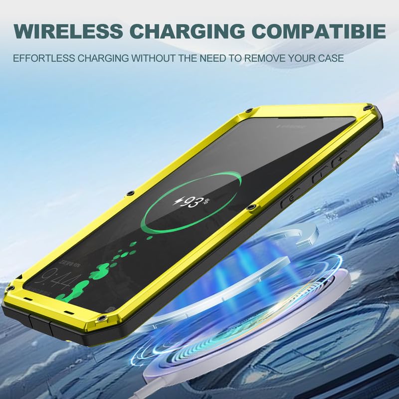 Coque Galaxy S25 Edge Waterproof Housse Protection Intégrale Caméra Argent