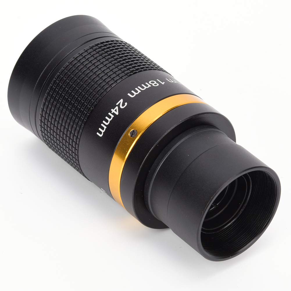 8, 24mm, Continuous Zoom, All, Metal Telescope Eyepiece with Green Film, 20mm Eyepiece, Suitable for Viewing Sky and Moon, Planets, and Nebula Observation, for More Comfortable