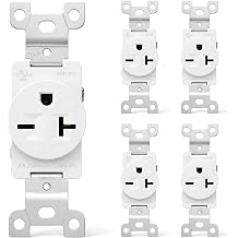 BAOMAIN NEMA 6-20R Single Receptacle 20A 250V Heavy Duty Outlet,50-Pack