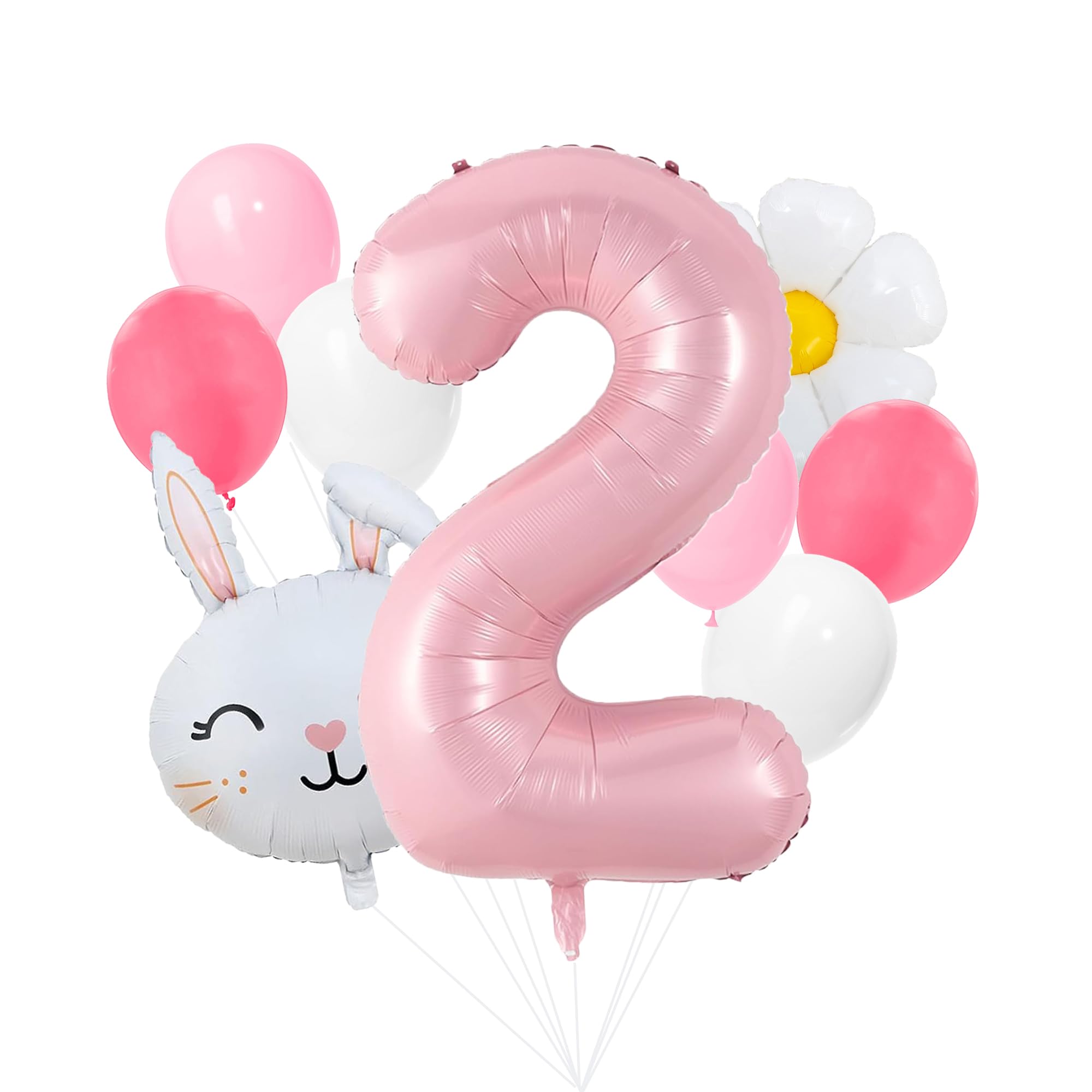 Photo 1 of 100% LIKED-Some Bunny Is Two, Easter Themed 2nd Birthday Party Decorations, Happy Birthday Banner, Easter Rabbit Themed Baby Girls Second Birthday Supplies, Bunny Deco (2nd)
