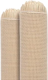 KFXYSM Rattan,Ratan Rollo Mimbre Rollo de Cinta de Mimbre de ratán a Cuadros de plástico for reparación de Muebles, sillas, mesas, Zapatos, Libros, armarios, Puertas, etc.(Primary Color,45x70cm)