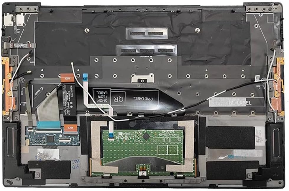 Parts for Dell XPS 13 9300 9310 Palmrest Keyboard Bezel US-English Backlit 13.3" 0Y75C4 Black