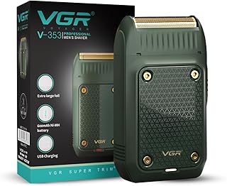VGR V-353 Professional Electric Ultra Thin Shaver Rechargeable Razor for Face Care Beard Trimmer Reciprocating Blade with USB Travel Shaver, Men's Electric Razor - (Green)