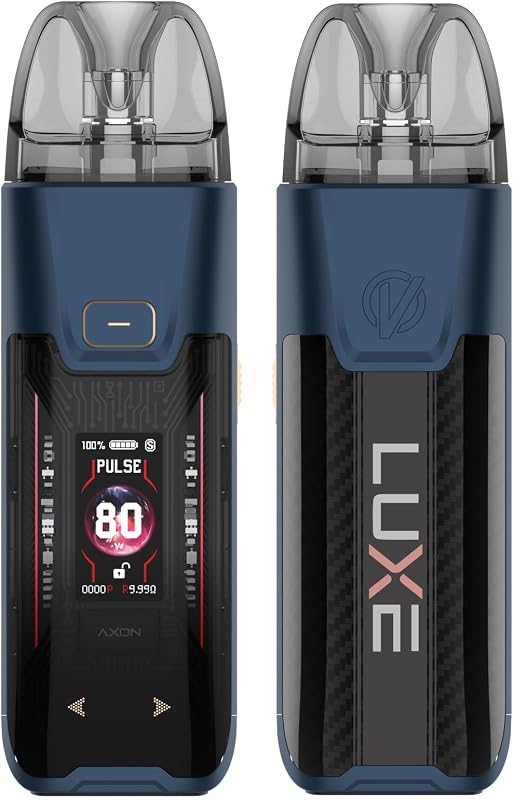 Kit de pornire Vaporesso Luxe XR Max 2 80W Storm Blue, activare prin buton, baterie integrată 3200mAh, cartuș 5ml, rezistență GTX, MTL DTL, fără nicotină