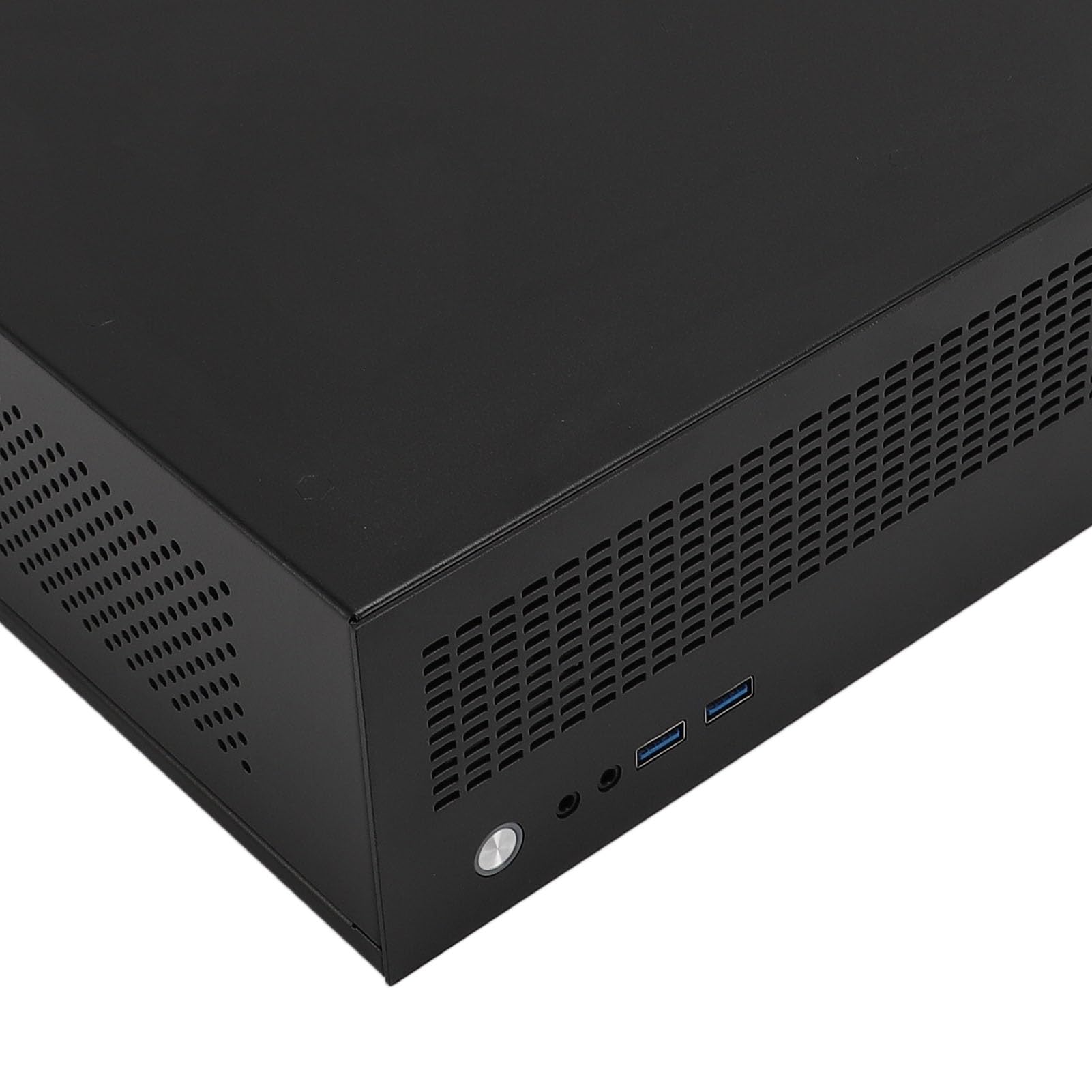 Przenośna Obudowa Komputera M-ATX/ITX, Obsługuje Płyty Główne MATX 245x245mm, Obudowa Micro ATX Slim z USB3.0, AUX, Płyta Stalowa Efektywne Rozpraszanie Ciepła
