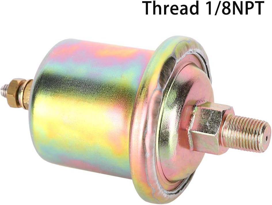 Single Head Oil Pressure Sensor Car Oil Pressure Sensor 1/8 NPT Thread Stainless Steel Engine Pressure Transducer Sender 3015237