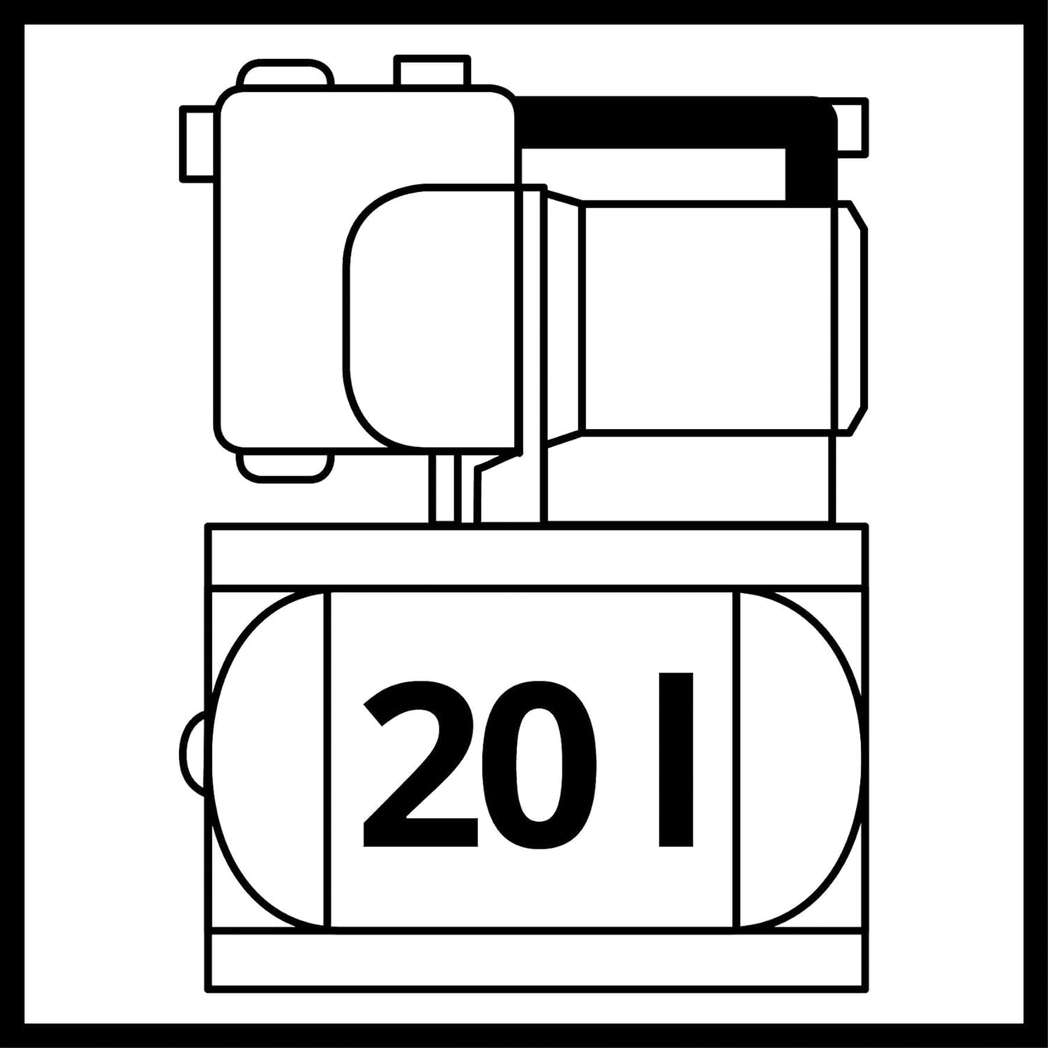 Einhell Hauswasserwerk GE-WW 1246 N FS (1.200 Watt, 4600 L/h max. Fördermenge, Flow-Sensor inkl. LED-Anzeige, Schmutz-/Saug-/ Wasserfüllanzeige, Frostschutz, Trockenlaufsicherung, 20 l Tank)