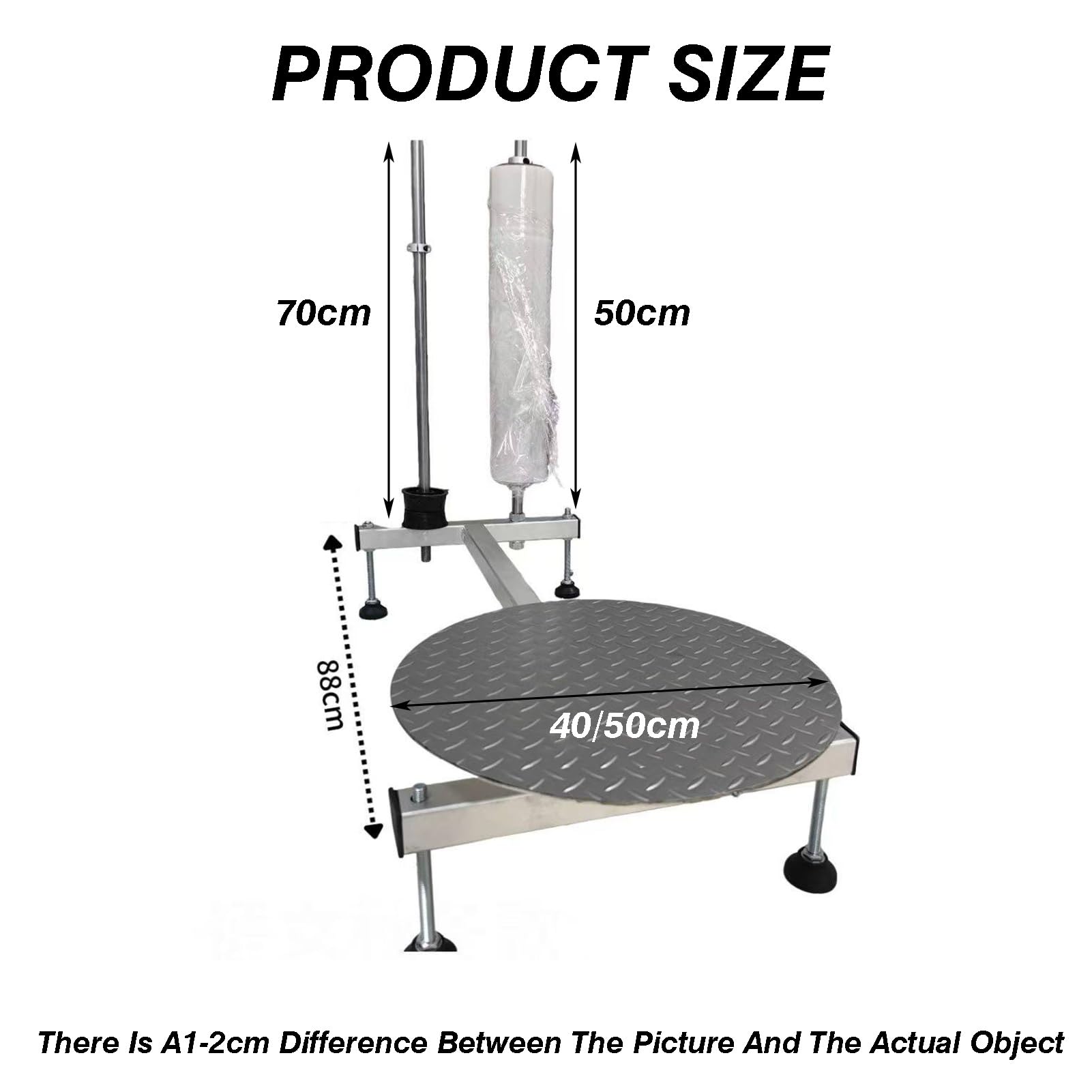 Dispenser manuale di pluriball e supporto per pellicola estensibile, supporto per pallet in piedi, capacità 200 kg, per traslochi e spedizioni