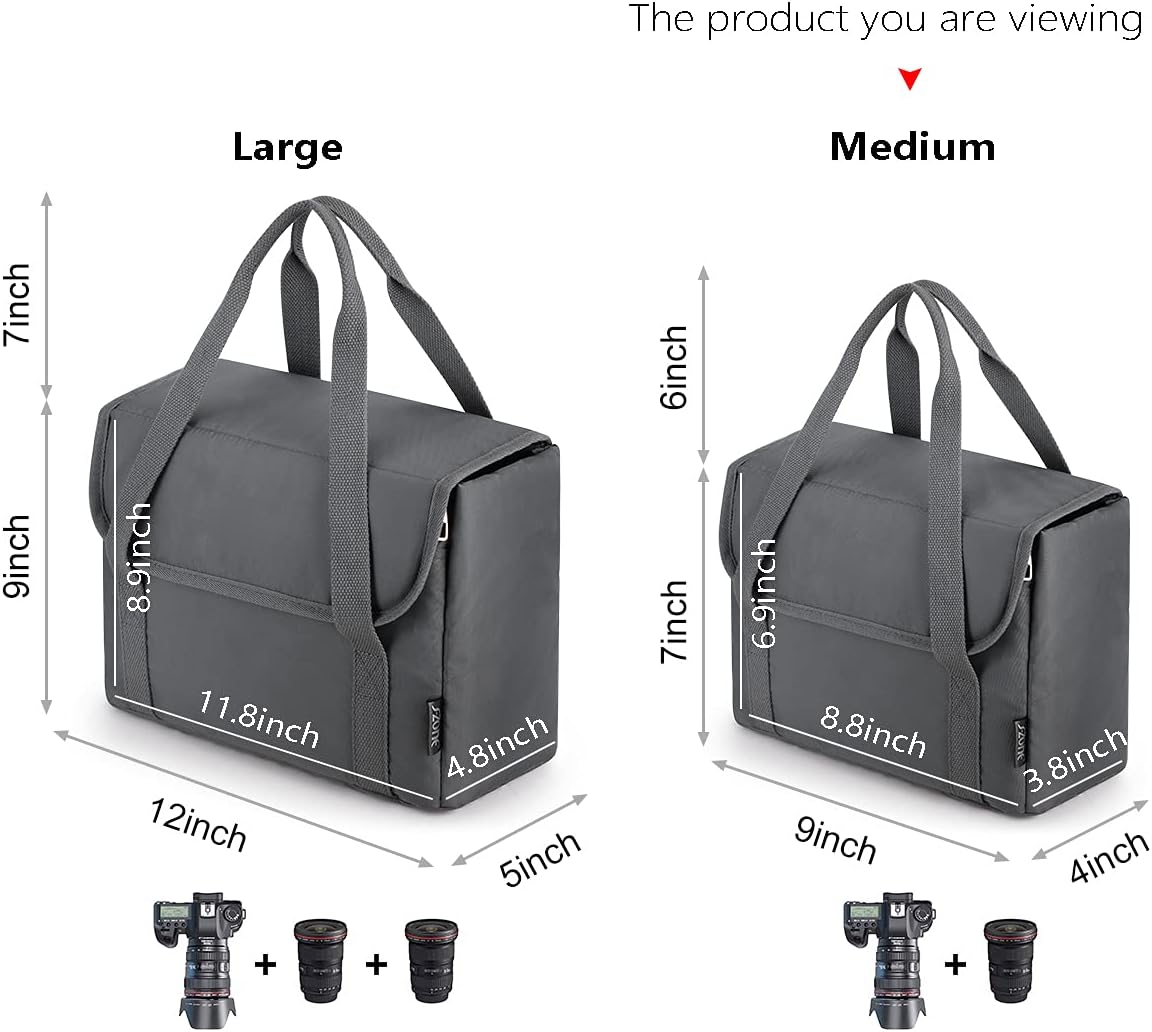 Buy S Zone Water Resistant Shockproof Practical Foldable Padded Dslr Slr Tlr Camera Protection Insert Bag Lens Cases For Camera With Handle Online In Sweden B07q49czyn