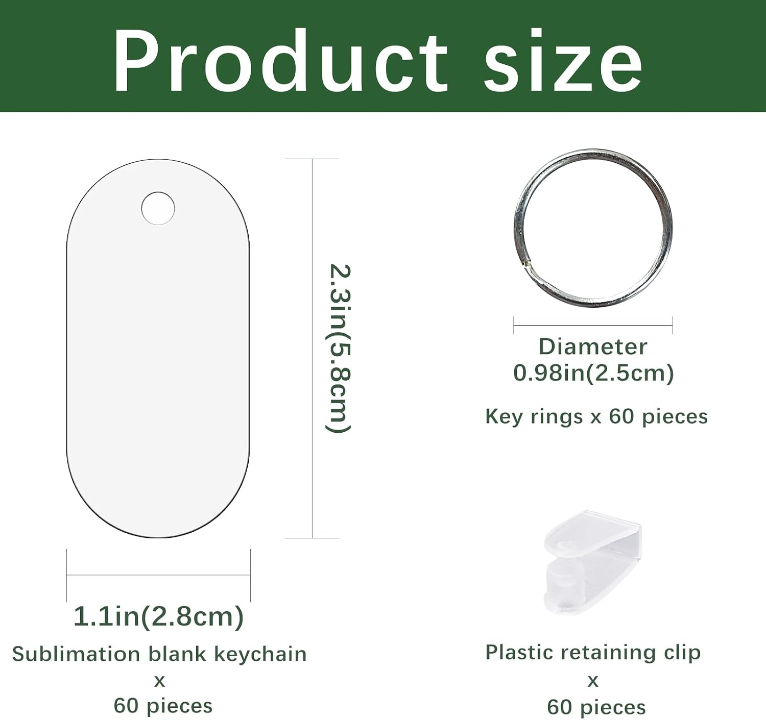 GEKIXUTP 180 Pcs Metal Sublimation Keychain Blanks Bulk,Double Sided Sublimation Blanks Keychain Heat Transfer Keychain Blanks,Sublimation Ornament Blanks（Oval）