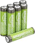 Amazon Basics AAA High-Capacity Rechargeable Batteries, Pre-Charged, 8-Pack