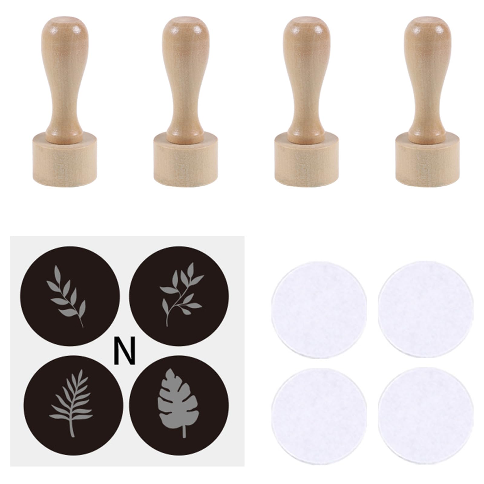 Jazuaiao Artistic Wood Stamps Set Various Designs Suitable for Adults Kids and Craft Enthusiasts Gift Wrapping Stamps